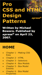 Mobile Screenshot of cssdesignpatterns.com