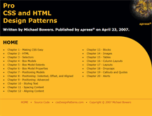 Tablet Screenshot of cssdesignpatterns.com
